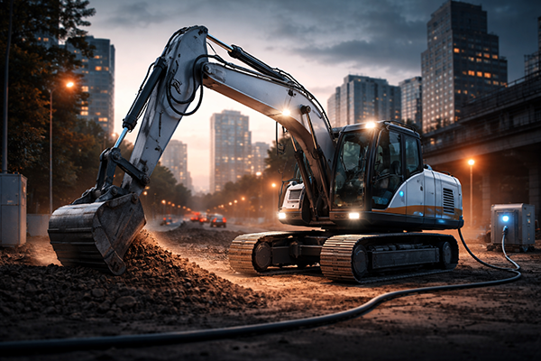 Hitachi ZX135-7EB Elektrikli Ekskavatör Sahneye Çıktı 24 Saat Kesintisiz Çalışma Dönemi