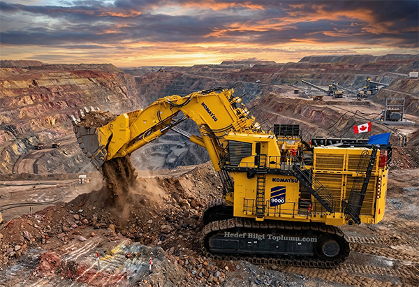 Komatsu PC9000-12 satışa çıktı: 900 tonluk elektrikli dev ekskavatör sahaya iniyor