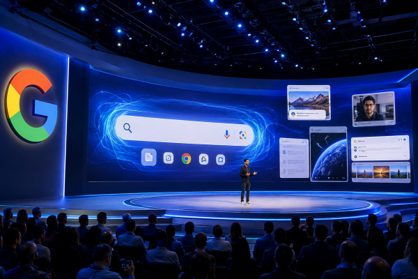 Google I/O 2026 ile Google Arama Motoru Baştan Değişiyor: Gemini 3.5 Flash ve Yeni AI Asistanları Duyuruldu Google I/O 2026 ile Google Arama Motoru Baştan Değişiyor: Gemini 3.5 Flash ve Yeni AI Asistanları Duyuruldu