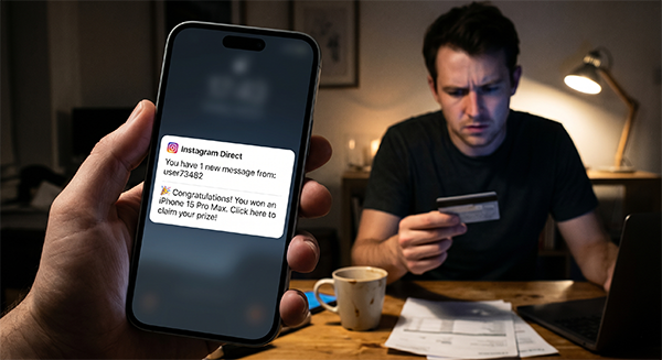 Instagram Çekiliş Dolandırıcılığı