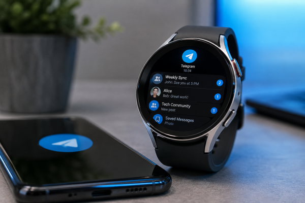 Telegram Wear OS Uygulaması Telegram Wear OS Uygulaması
