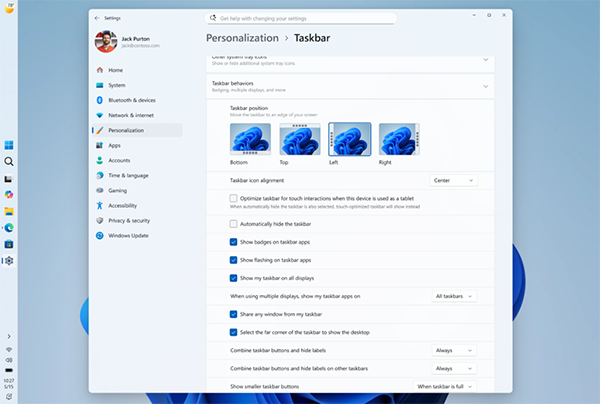 Windows 11 görev çubuğu
