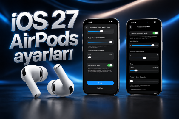 iOS 27 ile AirPods Ayarları Tamamen Yenileniyor iOS 27 ile AirPods Ayarları Tamamen Yenileniyor