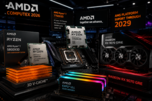 AMD Computex 2026 Hamlesi: Ryzen 7 7700X3D, 5800X3D Geri Dönüşü ve RX 9070 GRE Oyunculara Ne Vaat Ediyor?